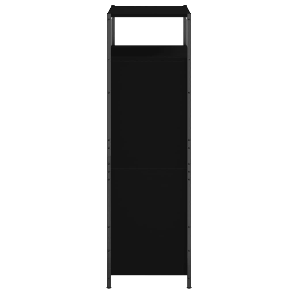 Scarpiera Nera 60x34x112 cm in Legno Multistrato - homemem39