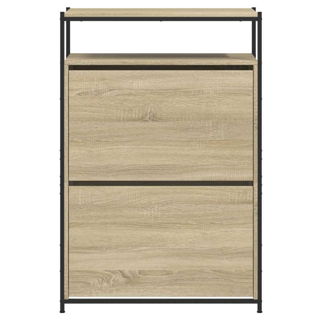 Scarpiera Rovere Sonoma 75x34x112 cm in Legno Multistrato - homemem39