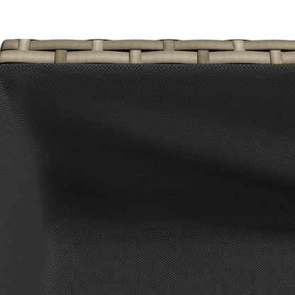 Fioriera da Giardino con Ripiano Grigia in Polyrattan