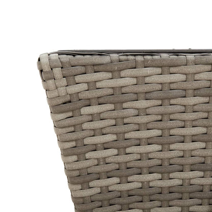 Fioriere con Ganci 2 pz Grigie in Polyrattan | homemem39