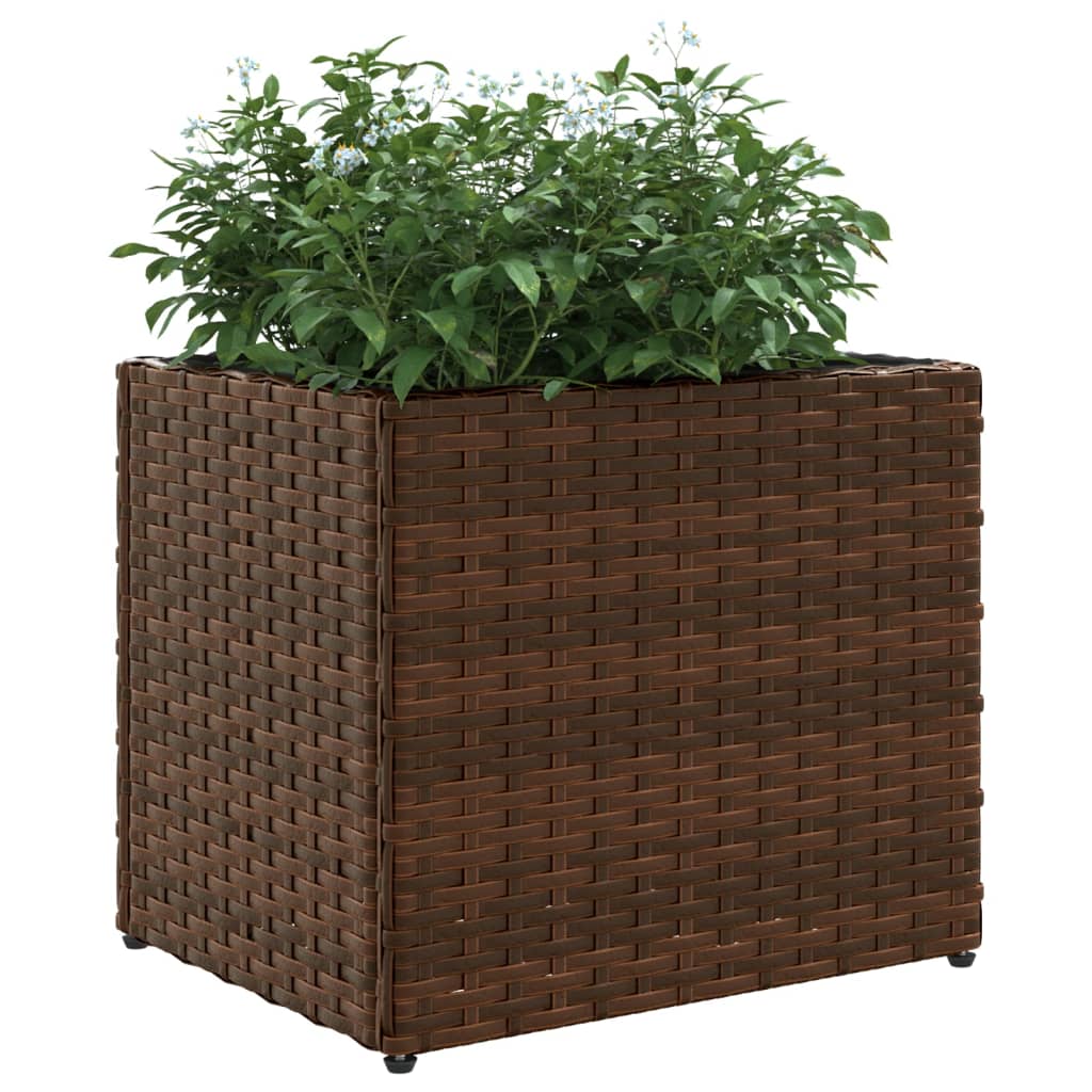 Fioriera da Giardino Marrone in Polyrattan
