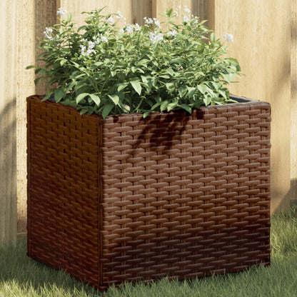 Fioriera da Giardino Marrone in Polyrattan