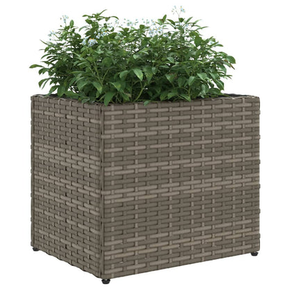 Fioriera da Giardino Grigia in Polyrattan