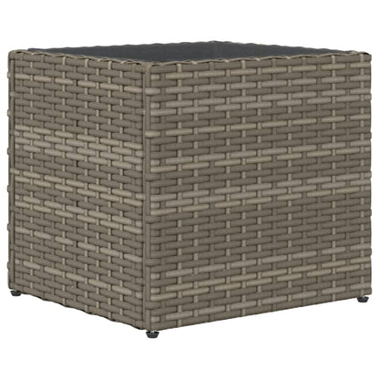 Fioriera da Giardino Grigia 36x30x32 cm in Polyrattan | homemem39