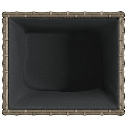 Fioriera da Giardino Grigia 36x30x32 cm in Polyrattan | homemem39