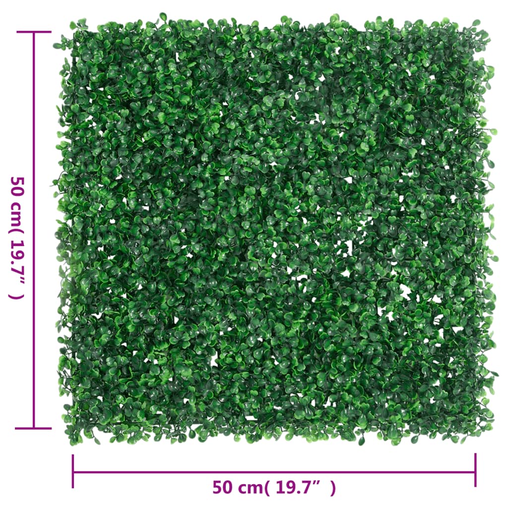 Recinzione Foglie Arbusti Artificiali 24 pz Verde 50x50 cm | homemem39