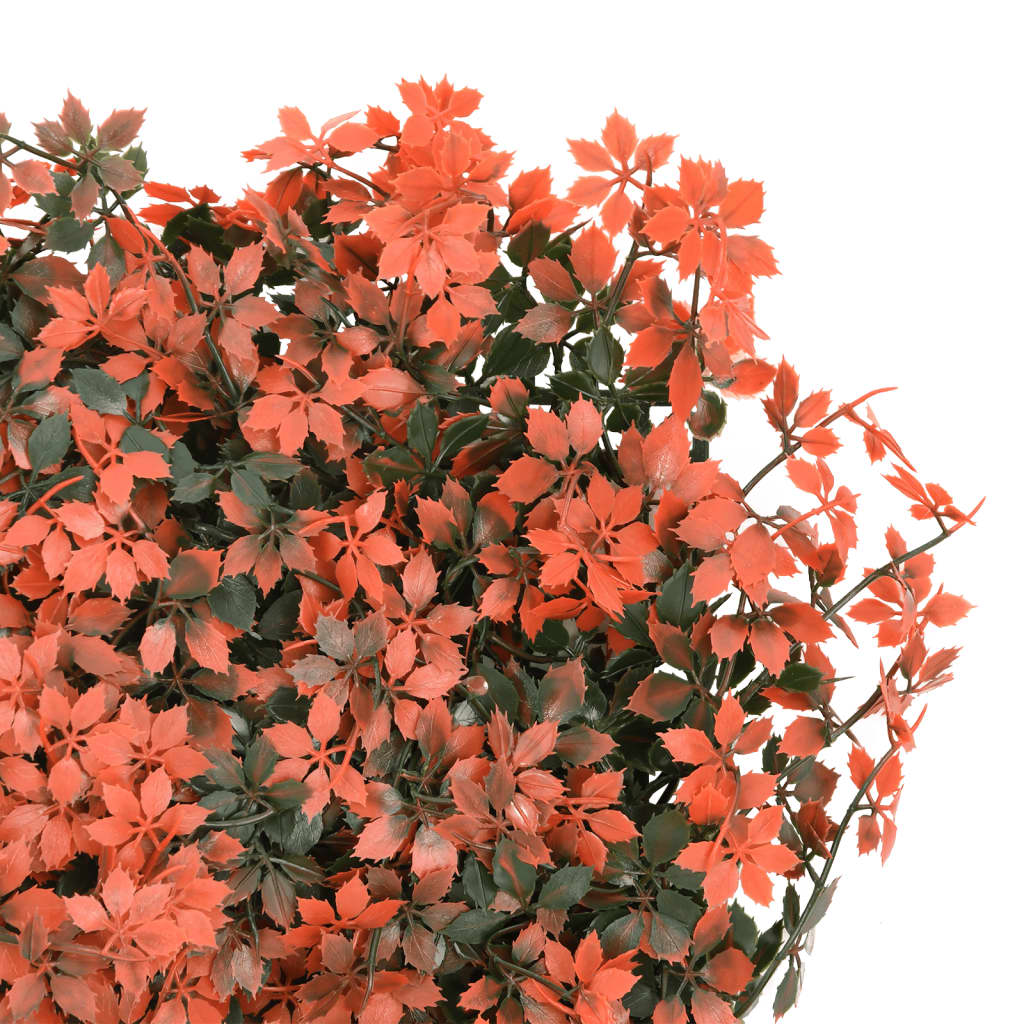 Recinzione Foglie Acero Artificiali 24 pz Rosso Chiaro 40x60cm - homemem39