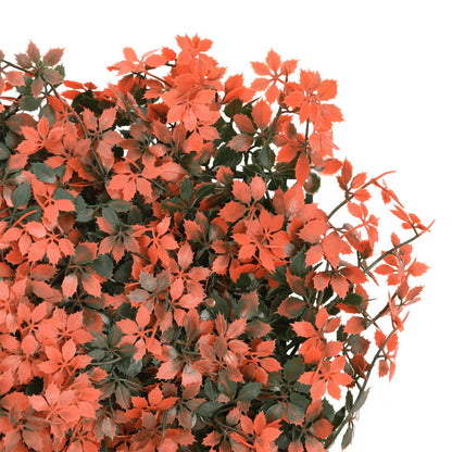 Recinzione Foglie Acero Artificiali 24 pz Rosso Chiaro 40x60cm - homemem39