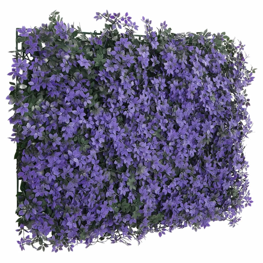 Recinzione Foglie Artificiali 24 pz Viola 40x60 cm - homemem39