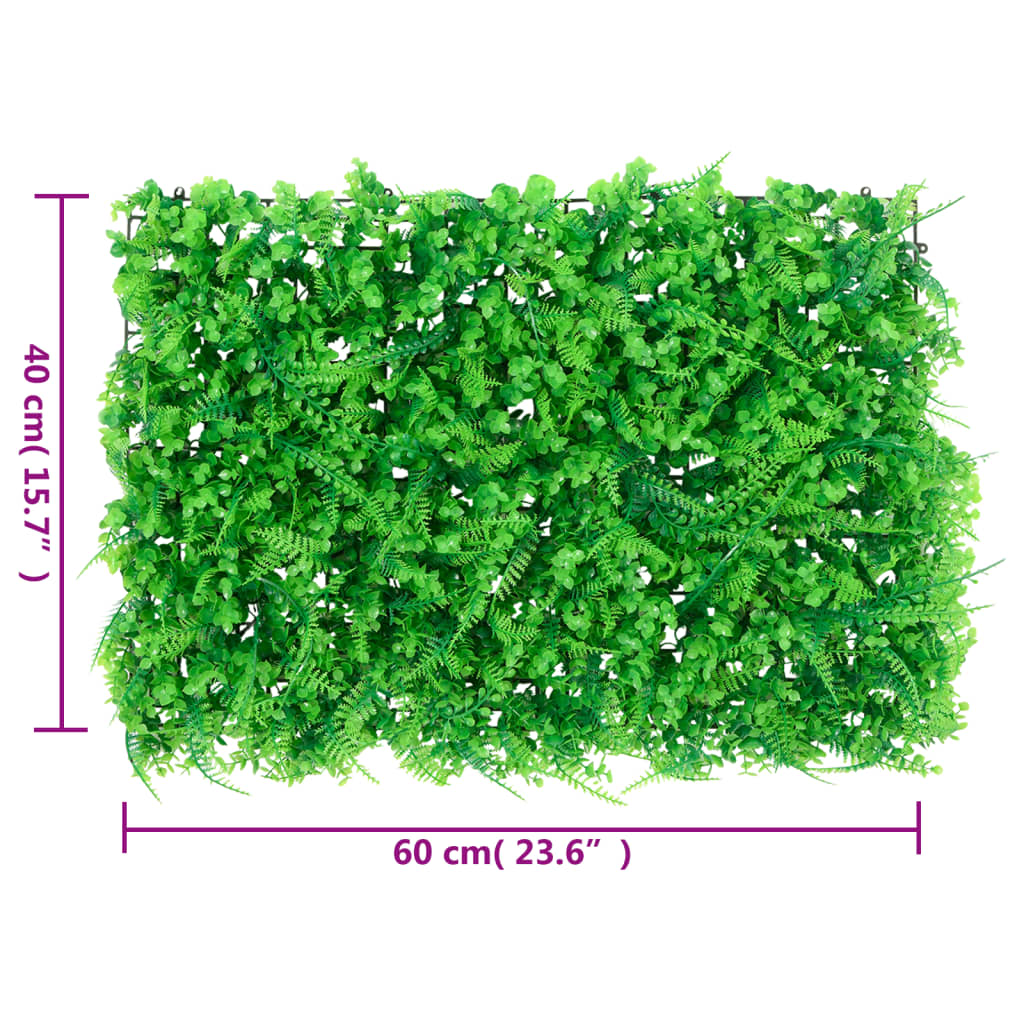 Recinzione Foglie Felce Artificiali 6 pz Verde 40x60 cm - homemem39