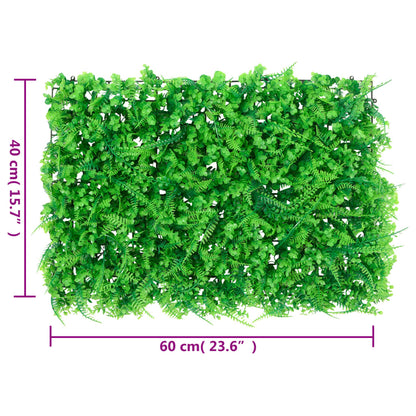 Recinzione Foglie Felce Artificiali 6 pz Verde 40x60 cm - homemem39