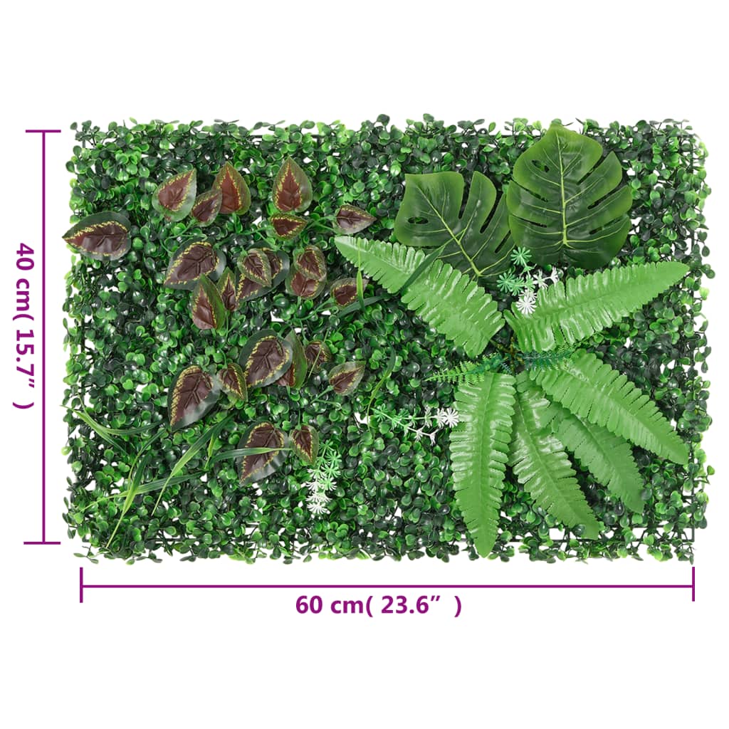Recinzione Piante Artificiali 6 pz Verde 40x60 cm - homemem39