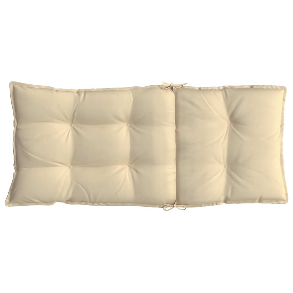 Cuscini per Sedia con Schienale Alto 6 pz Beige Tessuto Oxford | homemem39