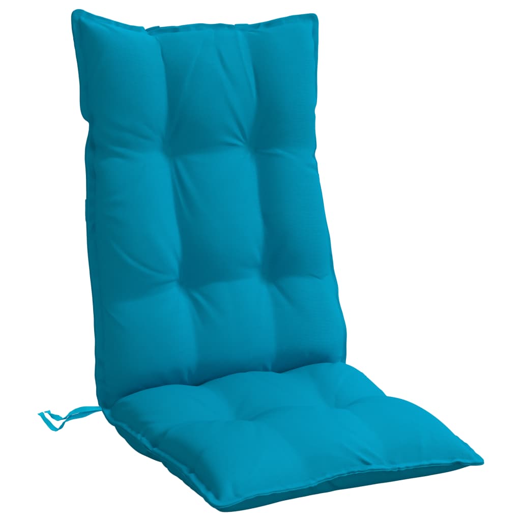 Cuscini Sedia con Schienale Alto 4 pz Blu Chiaro Tessuto Oxford | homemem39