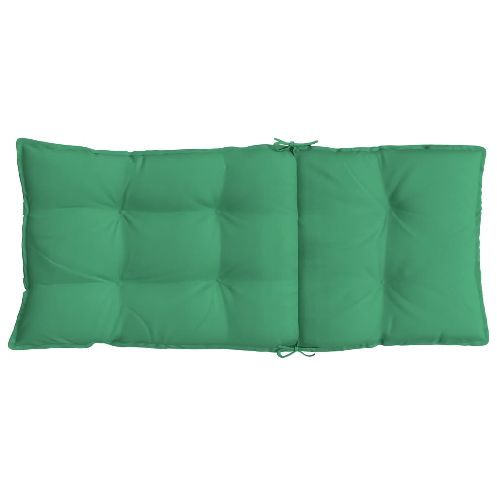 Cuscini per Sedia con Schienale Alto 2 pz Verde Tessuto Oxford - homemem39