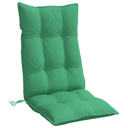 Cuscini per Sedia con Schienale Alto 4 pz Verde Tessuto Oxford | homemem39