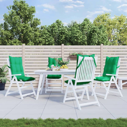 Cuscini per Sedia con Schienale Alto 4 pz Verde Tessuto Oxford | homemem39