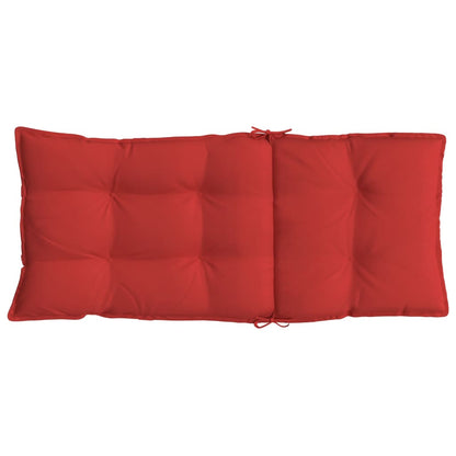 Cuscini per Sedia con Schienale Alto 2 pz Rosso Tessuto Oxford | homemem39
