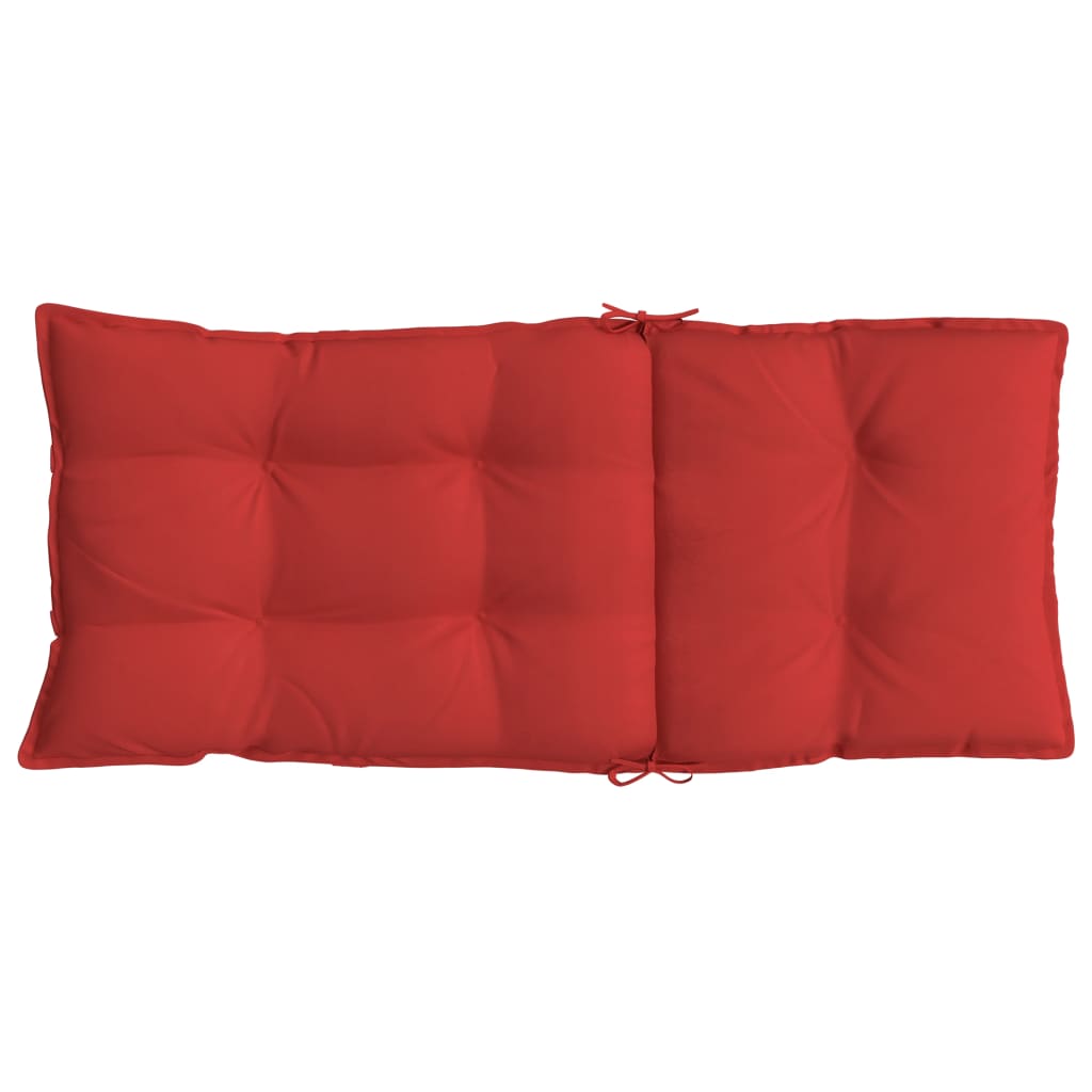 Cuscini per Sedia con Schienale Alto 6 pz Rosso Tessuto Oxford | homemem39