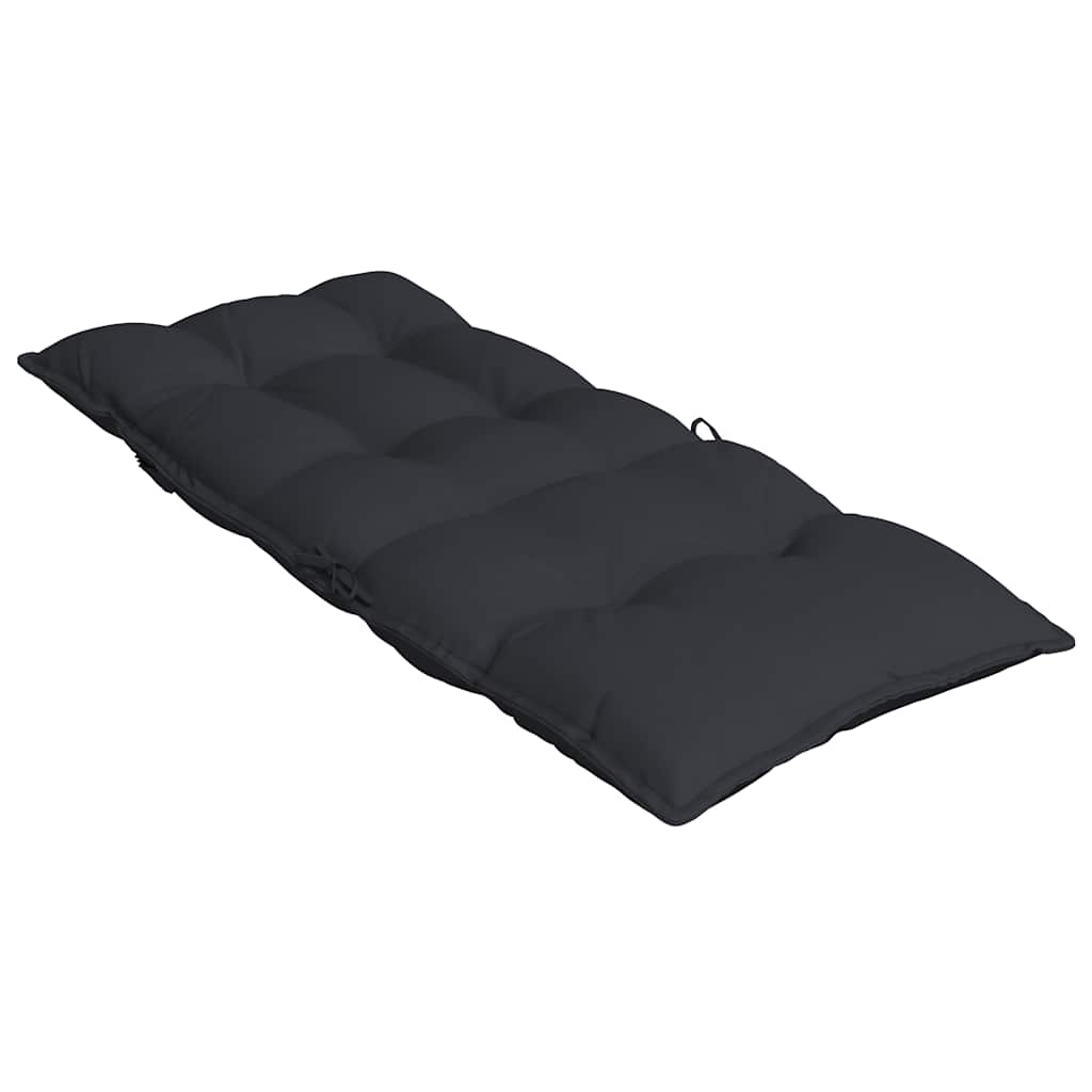 Cuscini per Sedia con Schienale Alto 4pz Nero in Tessuto Oxford | homemem39