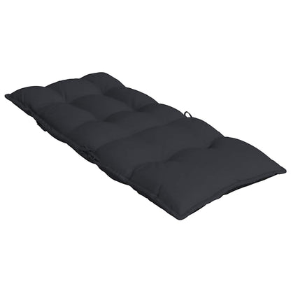 Cuscini per Sedia con Schienale Alto 4pz Nero in Tessuto Oxford | homemem39