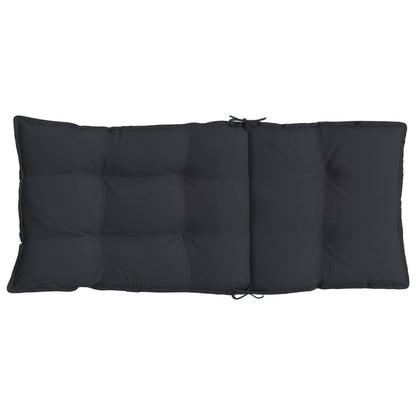 Cuscini per Sedia con Schienale Alto 4pz Nero in Tessuto Oxford | homemem39