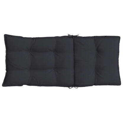 Cuscini per Sedia con Schienale Alto 6pz Nero in Tessuto Oxford | homemem39