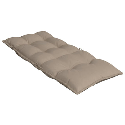 Cuscini per Sedia con Schienale Alto 4pz Tortora Tessuto Oxford | homemem39