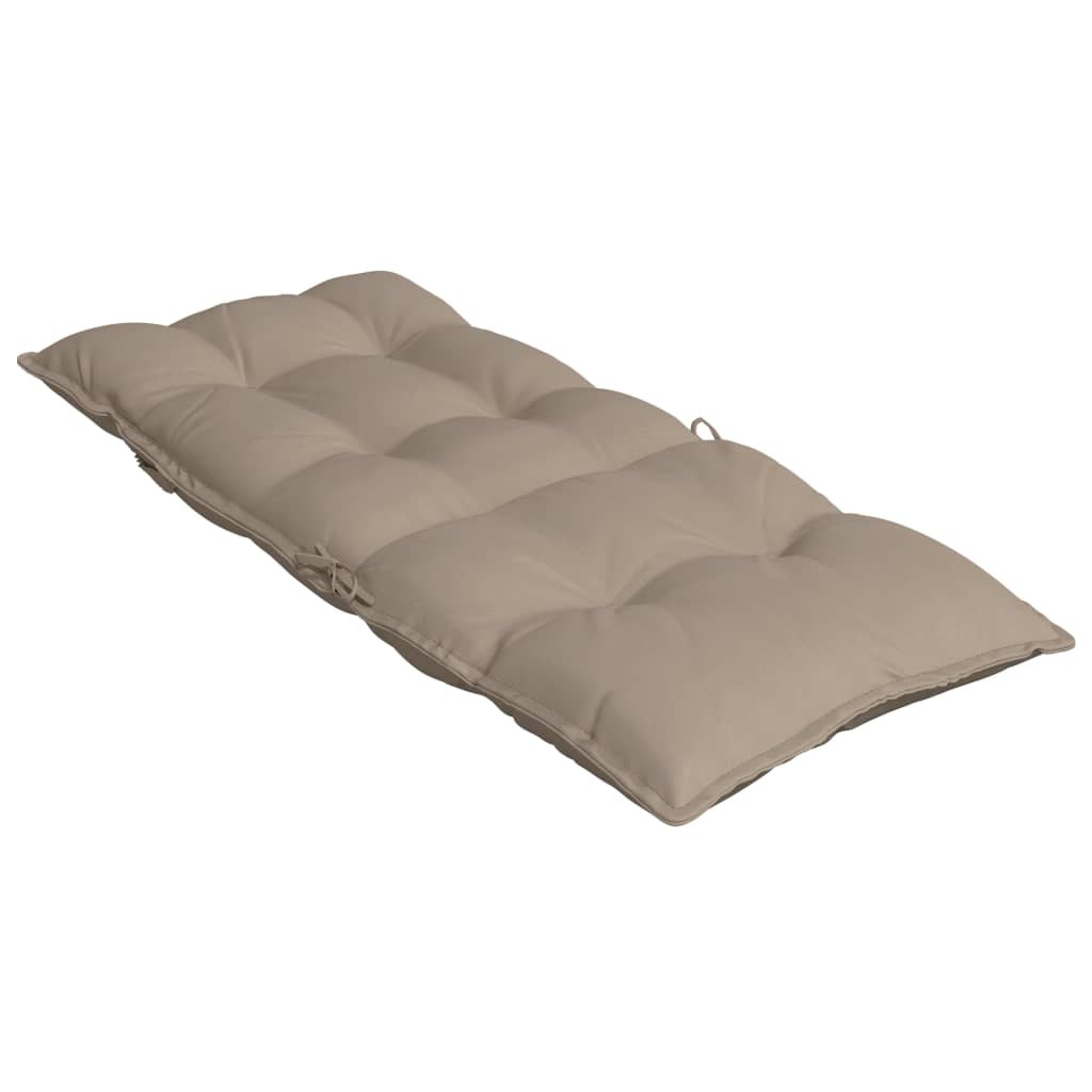Cuscini per Sedia con Schienale Alto 6pz Tortora Tessuto Oxford | homemem39