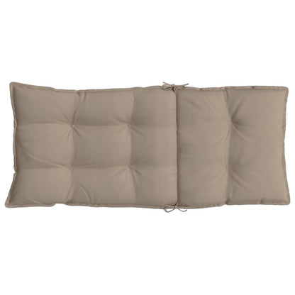 Cuscini per Sedia con Schienale Alto 6pz Tortora Tessuto Oxford | homemem39