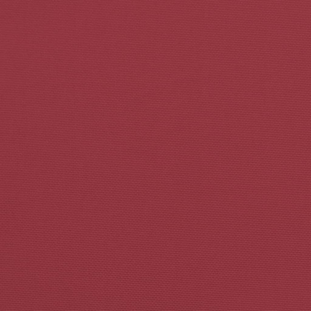 Cuscini Sedia con Schienale Alto 2 pz Rosso Vino Tessuto Oxford | homemem39