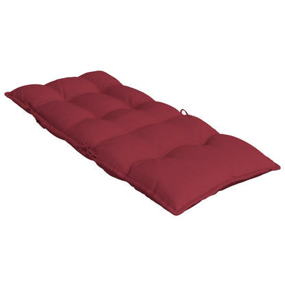 Cuscini Sedia con Schienale Alto 6 pz Rosso Vino Tessuto Oxford | homemem39