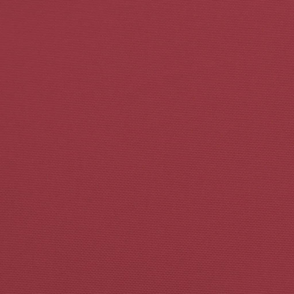Cuscini Sedia con Schienale Alto 6 pz Rosso Vino Tessuto Oxford | homemem39