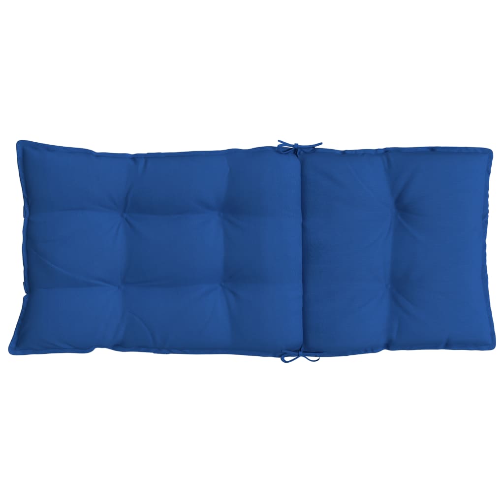 Cuscini Sedia con Schienale Alto 4 pz Blu Reale Tessuto Oxford | homemem39