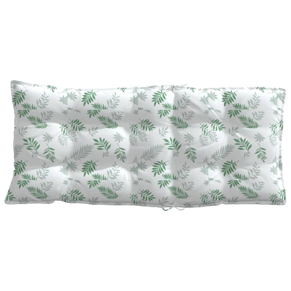 Cuscini Sedia Schienale Alto 4 pz Motivo Foglie Tessuto Oxford | homemem39