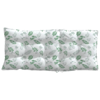 Cuscini Sedia Schienale Alto 4 pz Motivo Foglie Tessuto Oxford | homemem39