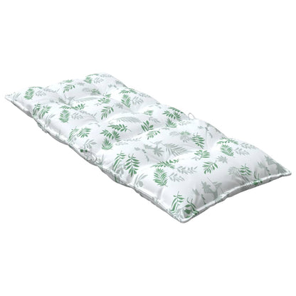 Cuscini Sedia Schienale Alto 6 pz Motivo Foglie Tessuto Oxford | homemem39