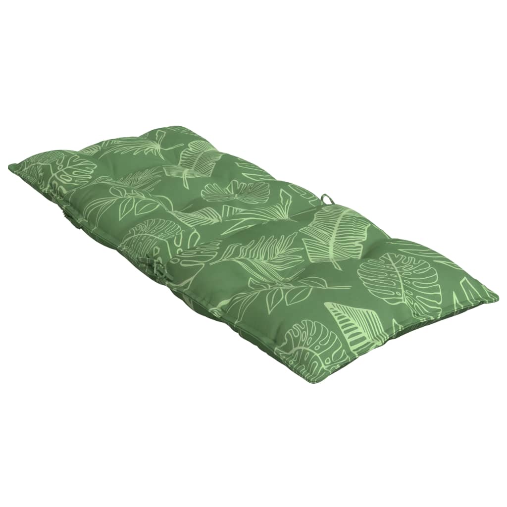 Cuscini Sedia Schienale Alto 4 pz Motivo Foglie Tessuto Oxford | homemem39