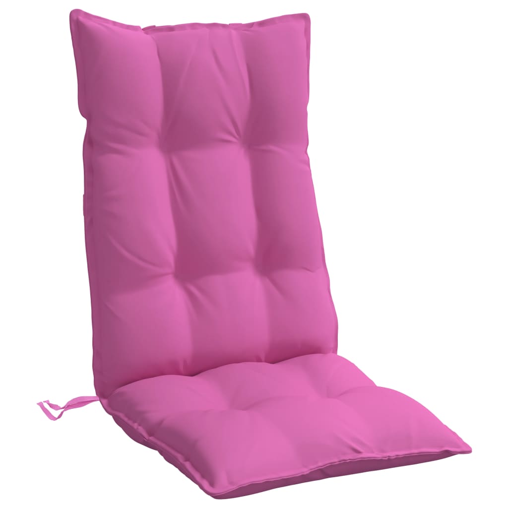 Cuscini per Sedia con Schienale Alto 2pz Rosa in Tessuto Oxford | homemem39