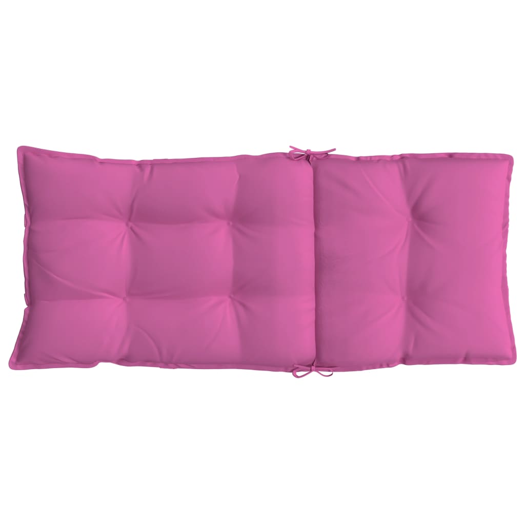 Cuscini per Sedia con Schienale Alto 2pz Rosa in Tessuto Oxford | homemem39