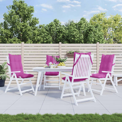 Cuscini per Sedia con Schienale Alto 4pz Rosa in Tessuto Oxford - homemem39