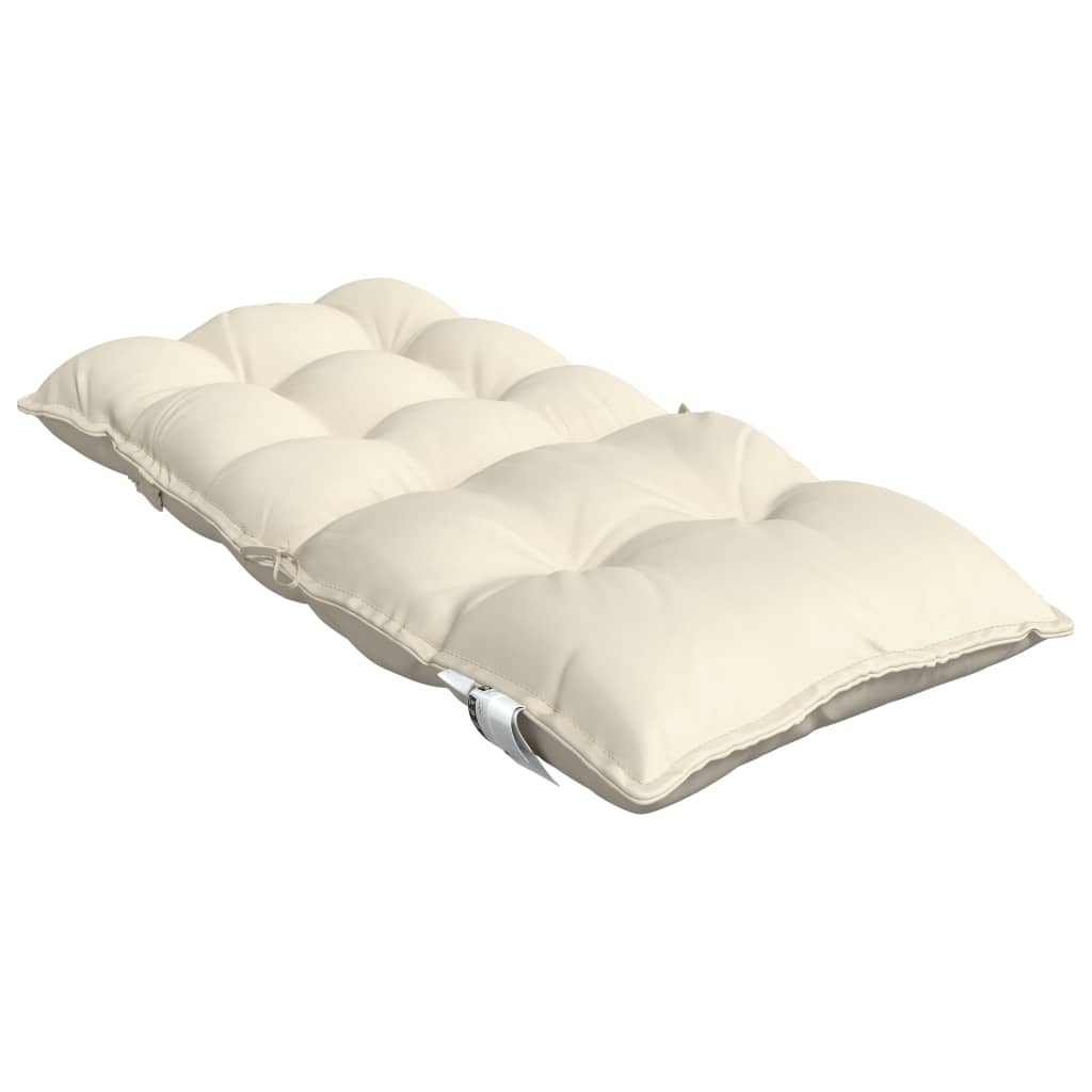 Cuscini per Sedia Schienale Basso 6 pz Crema in Tessuto Oxford | homemem39