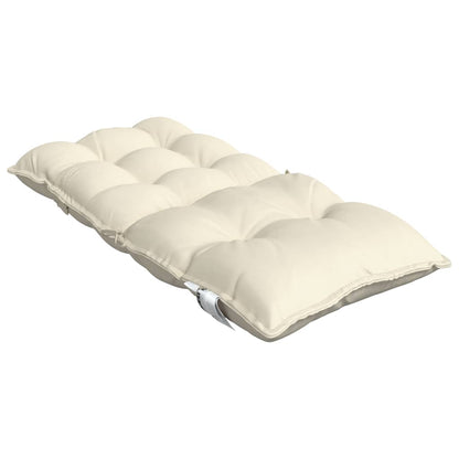 Cuscini per Sedia Schienale Basso 6 pz Crema in Tessuto Oxford | homemem39