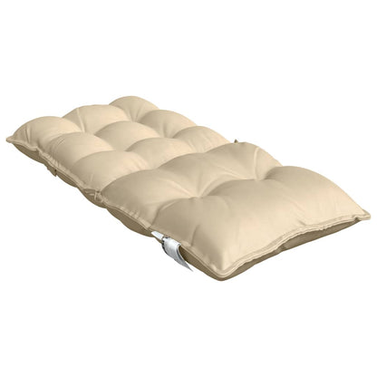 Cuscini per Sedia Schienale Basso 4 pz Beige in Tessuto Oxford | homemem39