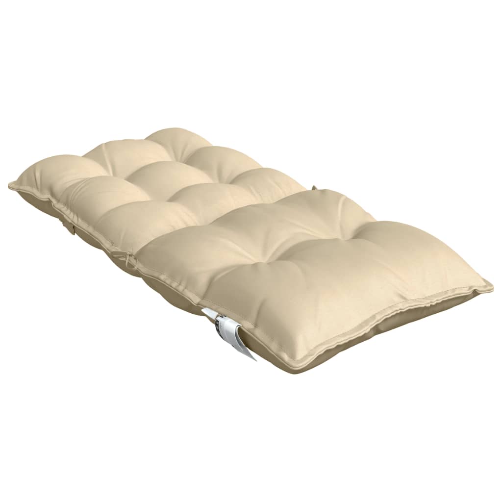 Cuscini per Sedia Schienale Basso 6 pz Beige in Tessuto Oxford | homemem39