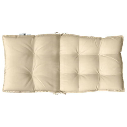 Cuscini per Sedia Schienale Basso 6 pz Beige in Tessuto Oxford | homemem39