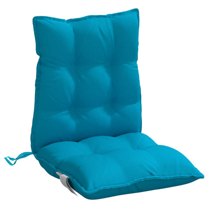 Cuscini Sedia Schienale Basso 2 pz Azzurro in Tessuto Oxford | homemem39