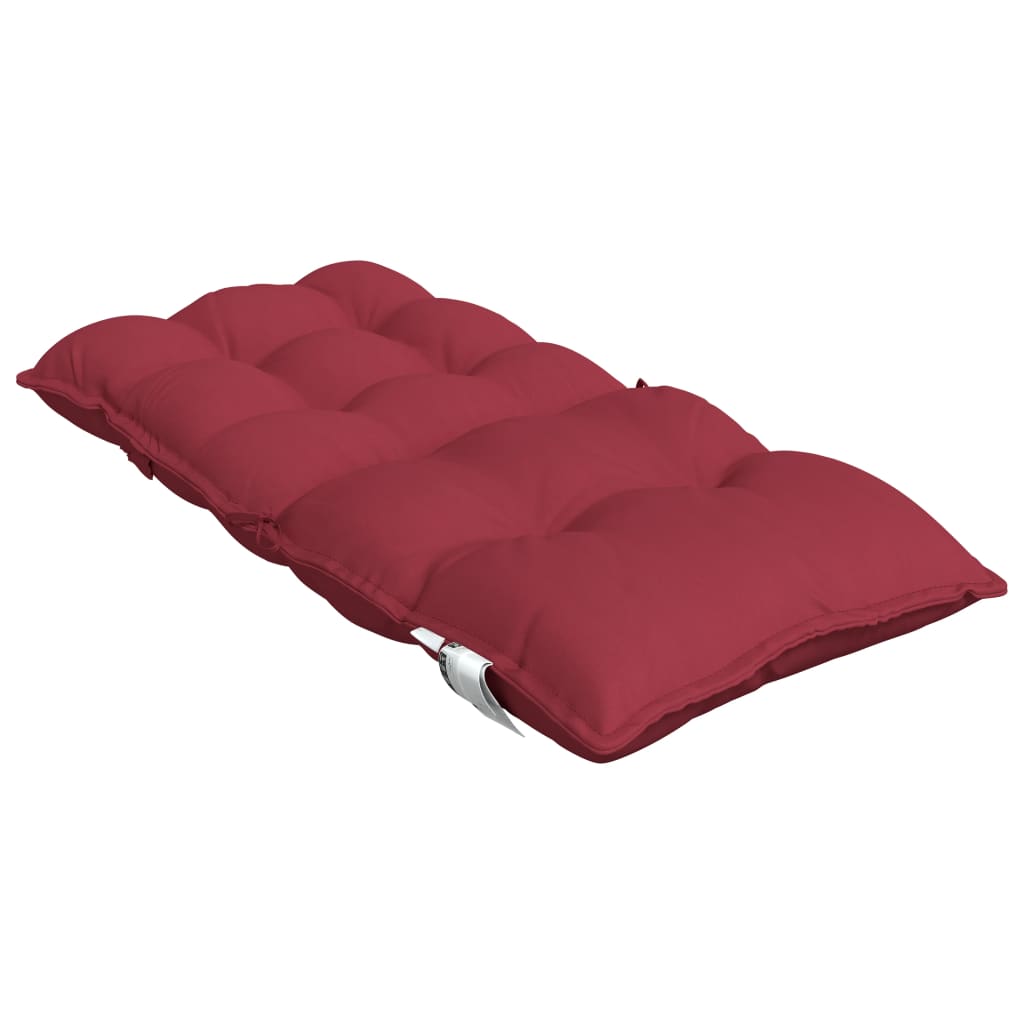 Cuscini per Sedia Schienale Basso 6pz Rosso Vino Tessuto Oxford | homemem39