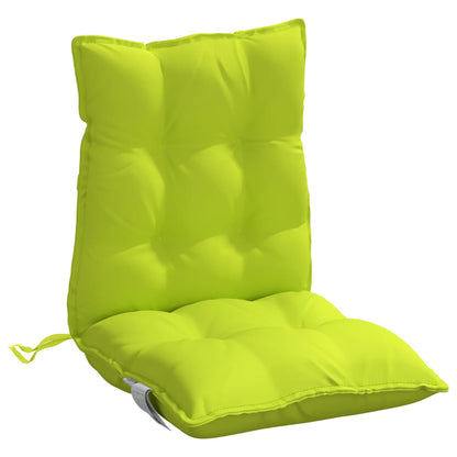 Cuscini Sedia Schienale Basso 2 pz Verde Chiaro Tessuto Oxford | homemem39