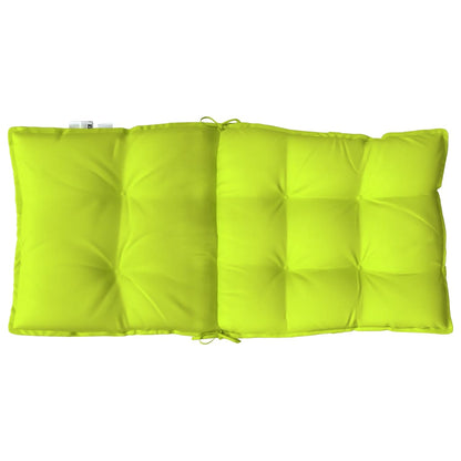 Cuscini Sedia Schienale Basso 2 pz Verde Chiaro Tessuto Oxford | homemem39
